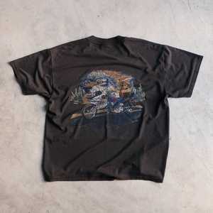 Chemise pour homme surdimensionnée en coton 100% 300 g/m², personnalisée en usine avec impression silicone - Product Image 3