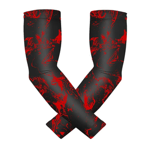 Manchons de cyclisme unisexes pour adultes, imprimé tatouage, en spandex et polyester, anti-UV - Product Image 1