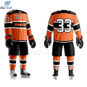 Ensemble d'uniformes de hockey sur glace personnalisés en gros – Maillot et short de hockey professionnels sublimés pour équipes sportives - Product Image 3