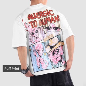 Camiseta Estampada para Hombre de la Mejor Calidad, Diseño Hecho en Pakistán, Manga Corta, Ligera, 100% Algodón, Color Sólido, OEM ODM Puff - Product Image 6