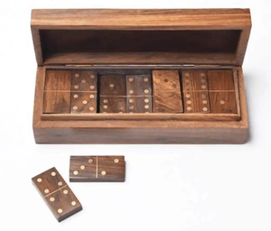 Juego de dominó de madera de colores personalizado al por mayor, dominó doble de seis y dominó de madera colorido con dominó de madera - Product Image 6
