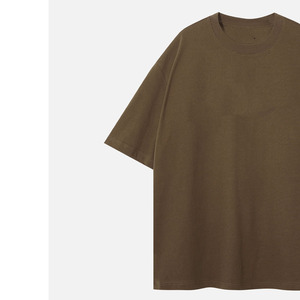 เสื้อยืดคอตตอน 100% หนัก 230 กรัม ทรงหลวม พิมพ์โลโก้ตามสั่ง สไตล์วินเทจ สำหรับผู้ชาย ขายส่ง - Product Image 6