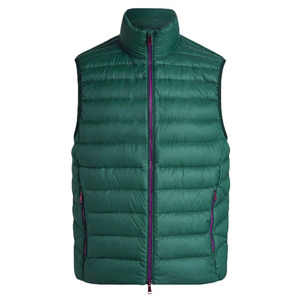 Gilet matelassé décontracté en toile pour homme, couleur unie, respirant, épais, avec fermeture éclair, prix de gros - Product Image 4