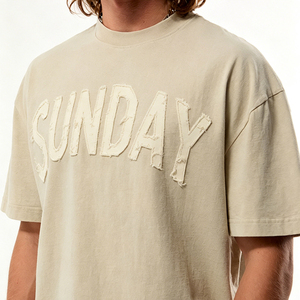 T-shirt décontracté pour homme de qualité supérieure, à manches courtes, coupe classique, respirant, col rond, 100% coton, impression numérique, uni - Product Image 4