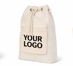 COTTON FIELD Bolsa de lona de algodón grande, plegable, extragrande y engrosada, con diseño de letras, para almacenamiento de ropa y zapatos de hotel y lavandería - Product Image 3