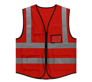 Custom Logo Printed <b>Waterproof</b> Cotton Safety Hot Sale Construction Workwear Vest Safety Vest Reflective Clothing High Visibility - Product Image 2