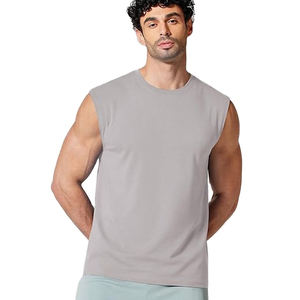 Camiseta sin Mangas para Hombre, Ligera, para Gimnasio, Tejido Transpirable, Cómoda, Corte Regular, Poliéster/Algodón, Secado Rápido, Fitness - Product Image 6