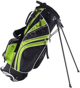 Golf Stand Bag 9 Inch PU Waterproof Solid Color Zip Closure with <b>Wheel</b> and Shoe Pockets <b>Machine</b> Washable for Adults - Product Image 2