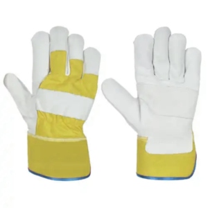 Gants de sécurité canadiens de haute performance pour monteurs, en cuir pleine fleur confortable, certifiés CE, avec manchette de sécurité anti-vibration, 11 oz - Product Image 4