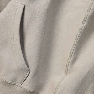 Sudadera con Capucha de Felpa de Corte Holgado en Color Avena Jaspeado, Sudadera con Capucha de Mezcla de Algodón Suave, Informal, Cálida, Unisex, Estilo Urbano - Product Image 6