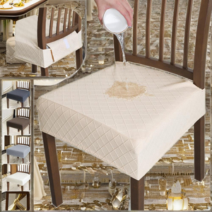 Housses de chaise de salle à manger d'hôtel tissées unies Liangshi en gros, modernes, durables, en polyester, lavables à la main, Jiangsu 200g/m - Product Image 1