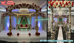 Mandap/Scène de Mariage Bollywood Princesse, Mandap Ouvert de Mariage Bollywood avec Scène, Nouveau Design, Mandap Ouvert de Mariage 2026, Vente USA - Product Image 3