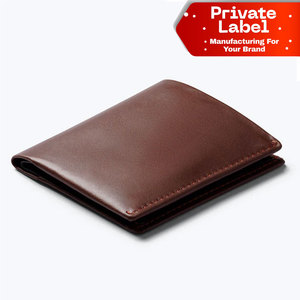 Portefeuille homme en cuir véritable robuste à double rabat avec fenêtre pour carte d'identité, fait main, coutures de qualité supérieure, personnalisable - Product Image 1