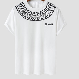 Camisetas de Corte Holgado para Hombre con Tela Suave, Material Transpirable y Estilo Urbano Moderno para el Día a Día - Product Image 1