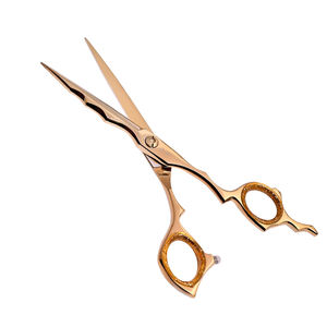 Ciseaux de Salon de Beauté en Titane Doré, Acier Chirurgical Poli Miroir, Ciseaux à Ongles Droits - Product Image 2