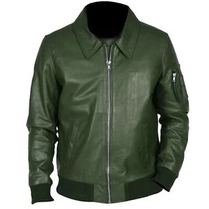 Nouvelle conception confortable, veste en cuir pour homme, best-seller, avec col montant, logo sur le devant, imperméable, coupe-vent, veste d'hiver - Product Image 1