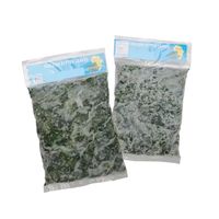 Feuilles de Manioc Congelées IQF 500g, Prêtes à Cuisiner pour la Cuisine Africaine (Saka Saka, Pondu, Manioc, Yuca), Feuilles de Manioc Congelées Broyées