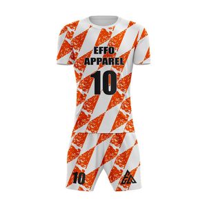 Maillot de sport personnalisé léger 100 % polyester à manches courtes, design personnalisé pour équipe de football, uniforme de football - Product Image 6