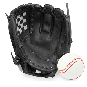 Gant de baseball professionnel noir pour droitier, style standard, durable, léger, équipement d'entraînement, sangle unie - Product Image 6