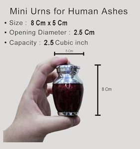 Refined Heritage Aluminum <b>Keepsake</b> Cremation Urn <b>Memorial</b> Tribute Holder Designed With Durable Decorative Closure Style - Product Image 2
