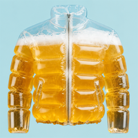 Veste gonflable transparente en PVC, effet bulle, pour costume de bière, idéale pour Halloween, mariage, fête à la piscine
