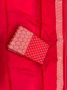 Sari indio de buena calidad, último modelo Banarasi de seda suave para bodas y fiestas, a precio de mayoreo, elegante y listo para usar. - Product Image 3