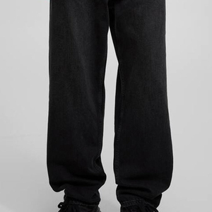 New 2025 Designer Men's Straight <b>Jeans</b> Breathable Eco-Friendly High Street Style Denim Pants Black Color - Product Image 3