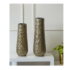 Jarrón de Aluminio Hecho a Mano de Alta Calidad, Moderno, para Mesa o Suelo, Decoración para Sala de Estar, Comedor, Centro de Mesa - Product Image 3