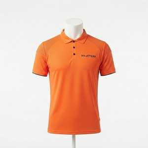 Camiseta Polo Deportiva Naranja Personalizada para Hombre, Manga Corta, Ropa Deportiva de Golf, Uniforme de Trabajo, Fabricante Mayorista OEM ODM - Product Image 1