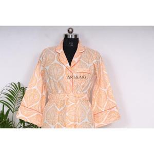 เสื้อแจ็คเก็ตผู้หญิงลายดอกไม้โบฮีเมียนออกแบบเอง ทำด้วยมือจากผ้าฝ้าย ไซส์พลัส สไตล์ลำลอง ตัดเย็บแบบมีกระดุม สไตล์เกาหลี - Product Image 4