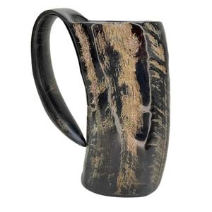 Jarra de cerveza de cuerno natural con acabado liso, taza para beber hecha a mano, jarra decorativa de cuerno de búfalo para bebidas. - Product Image 3