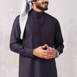 Proveedor de Thobes Personalizados, Túnica Árabe Tradicional de Algodón Elástico, Manga Larga, Largo hasta el Tobillo, para Marcas de Moda, Grandes Cantidades - Product Image 5