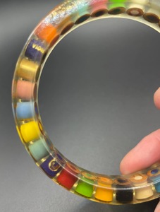 Bracelets en résine édition limitée, design spécial, couleur unie, vente en gros directe usine - Product Image 5