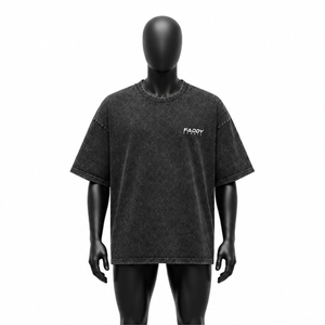 เสื้อยืดโอเวอร์ไซส์พรีเมียม หนานุ่ม สไตล์วินเทจ ล้างสีแบบแอซิดวอช สำหรับผู้ชาย ผ้าฝ้าย 100% ทรงไหล่ตก สตรีทแวร์ ล้างสีแบบสโตนวอช เสื้อยืดสั่งทำพิเศษ - Product Image 1