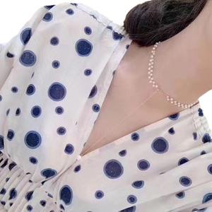 Collier Pendentif Reine en Or 18 carats Polyvalent avec Perle d'Eau Douce Naturelle de 8-9 mm, Chaîne en Argent Véritable de Chanvre à Forte Luminosité, Cadeau - Product Image 5