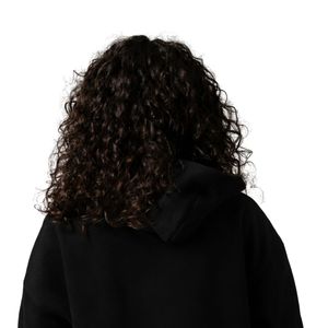 Sudadera con Capucha Negra para Mujer, de Manga Larga, Forro Polar, Informal, para Gimnasio, Ejercicio, Ropa Deportiva, Suave y Cómoda, con Bolsillo Tipo Canguro - Product Image 5