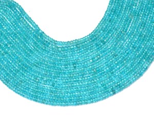 Cuentas Redondas Microfacetadas de Apatita Azul Cielo AAA+ de 4 mm, Cuentas Sueltas de Apatita Azul Marino Natural, Piedras Preciosas Semipreciosas para la Fabricación de Joyas - Product Image 3