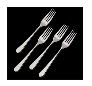 Fourchettes en acier inoxydable pour table à manger, ensemble de 6 pièces, design classique, acier poli miroir, fourchettes à dessert - Product Image 4