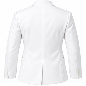 Blazer formel bleu roi pour homme Phi Beta Sigma, avec écusson brodé de la fraternité grecque, veste de costume pour événement universitaire, revers contrastant blanc - Product Image 4
