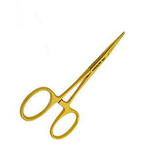 คีมหนีบยึดเส้นเลือดแบบตรง พรีเมียม รุ่น Mosquito Forceps ด้ามจับสีทอง ขนาด 3.5 นิ้ว  วัสดุสแตนเลส สำหรับการผ่าตัด - Product Image 5
