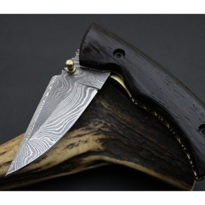 Cuchillo de bolsillo para exteriores con cuchillas plegables, hoja de acero inoxidable, adecuado para acampar, hacer senderismo, pescar, viajar, actividades diarias - Product Image 3