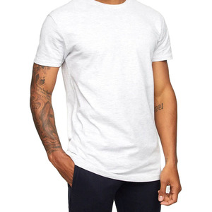 T-shirt formel à manches courtes et col rond pour homme, personnalisé OEM/ODM, noir, 100 % coton, imprimé sérigraphié, motif lettres brodé - Product Image 2