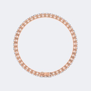 Luxury 9.27 CTW Round Brilliant Cut Lab Grown Diamond <b>Bracelet</b> For Women Sterling Silver Wedding Anniversary Jewelry Modern Gift - Product Image 4