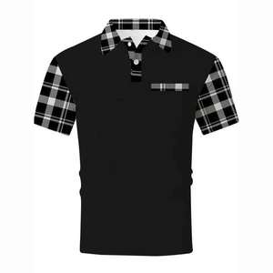 Camisetas Polo Deportivas de Golf para Hombre, Color Sólido, con Bolsillo en el Pecho, Corte Regular, Transpirables, para Verano, Estilo Urbano - Product Image 3
