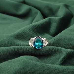 Apatite Oval Cut 1.40 Carat IGI Certified 925 Sterling <b>Silver</b> <b>Solid</b> Birthstone Ring Elegant Women's Gemstone Jewelry Birthday - Product Image 5