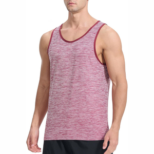 <b>Top</b> Quality Men's Gym Singlets Custom Cotton Tank <b>Tops</b> Breathable Knitted Sports Bodybuilding Fitness Fashion Pakistan Made - Product Image 2