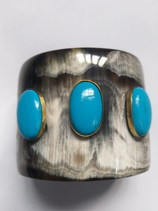 Premium quality Hand Finished Natural Horn Bracelet Wide <b>Arm</b> <b>Cuff</b> Premium Fashion Jewelry Modern Statement Design - Product Image 3