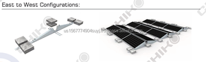 Installation facile Système de montage solaire avec I-III ballast de sécurité plat pour toit en béton pour supports de toit solaire - Product Image 3