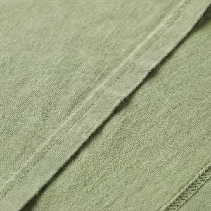 Camiseta Corta de Mujer con Efecto Ácido, Manga Corta, Cuello Redondo, Estilo Básico Holgado, Top de Verano, Color Personalizable - Product Image 5