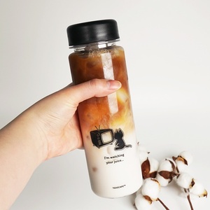 Botella Transparente Reutilizable Ecozen a Prueba de Fugas, 17oz 500ml, Vaso de Plástico a Prueba de Fugas para Bebidas, Viajes, Deportes, Apto para Lavavajillas, Venta al Por Mayor - Product Image 4